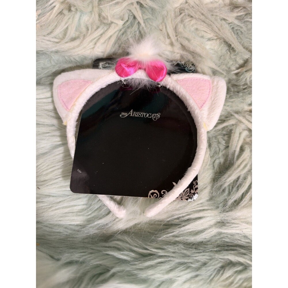 New Disney Parks Marie Cat Plush Headband Aristocats Kitten Fuzzy Ears Costume